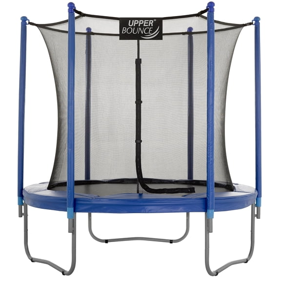 Machrus Upper Bounce 12 FT Round Trampoline Set with Safety Enclosure System – Backyard Trampoline - Outdoor Trampoline for Kids - Adults