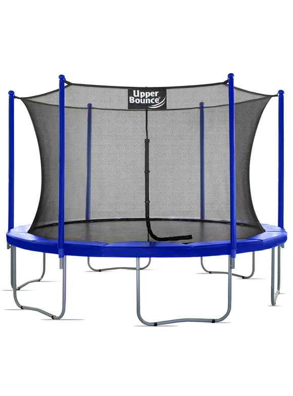 Machrus Upper Bounce 14 FT Round Trampoline Set with Safety Enclosure System - Backyard Trampoline - Outdoor Trampoline for Kids - Adults