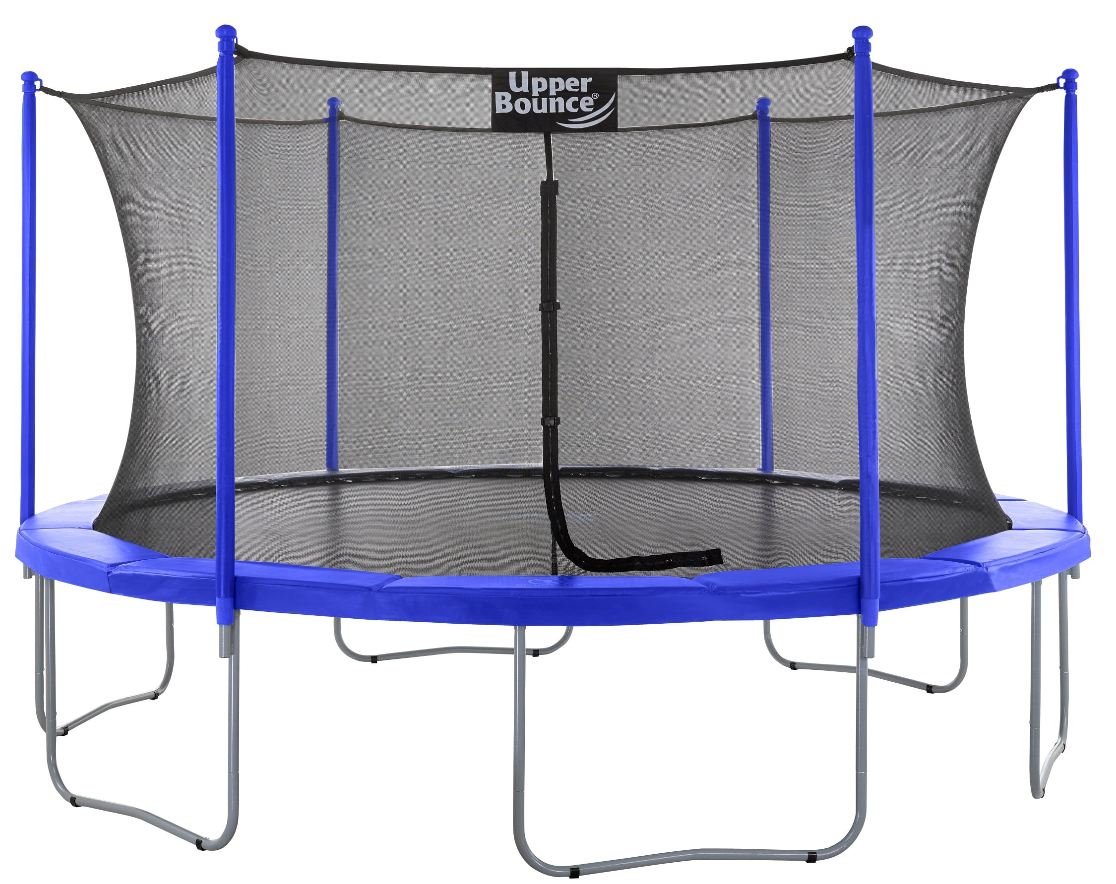 15 FT Blue Round Trampoline with Safety Enclosure