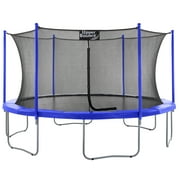 Machrus Upper Bounce 15 FT Round Trampoline Set with Safety Enclosure System   Backyard Trampoline - Outdoor Trampoline for Kids - Adults
