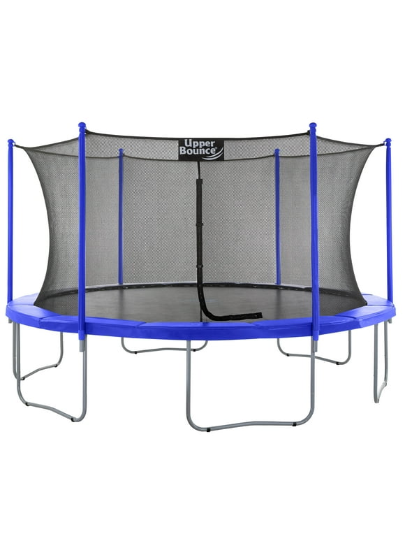 Machrus Upper Bounce 15 ft Round Trampoline Set with Safety Enclosure System – Backyard Trampoline - Outdoor Trampoline for Kids - Adults [54906090]