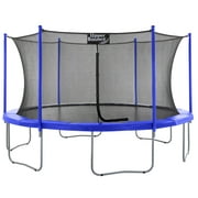 Machrus Upper Bounce 16 FT Round Trampoline Set with Safety Enclosure System   Backyard Trampoline for Kids and Adults, Indoor Trampoline for Kids, Mini Trampoline for Adults