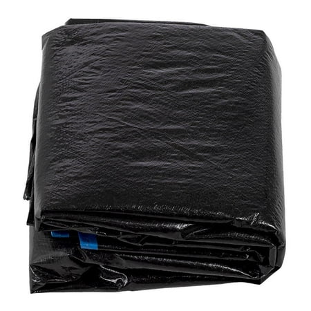 Machrus Upper Bounce 16ft Round Trampoline Weather Cover - Weather-Resistant Trampoline Protective Cover - Black
