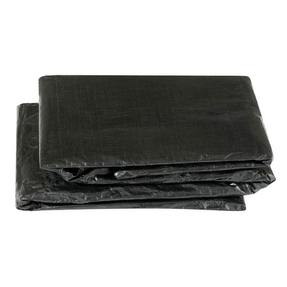 Machrus Upper Bounce 17ft Round Trampoline Weather Cover - Weather-Resistant Trampoline Protective Cover - Black