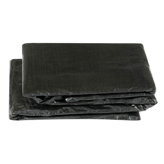 Machrus Upper Bounce 17ft Round Trampoline Weather Cover - Weather-Resistant Trampoline Protective Cover - Black