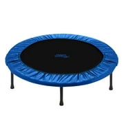 Machrus Upper Bounce 36" Mini Trampoline with Travel Carry Bag - Round Double-Fold Compact Rebounder Fitness Trampoline for Kids & Adults