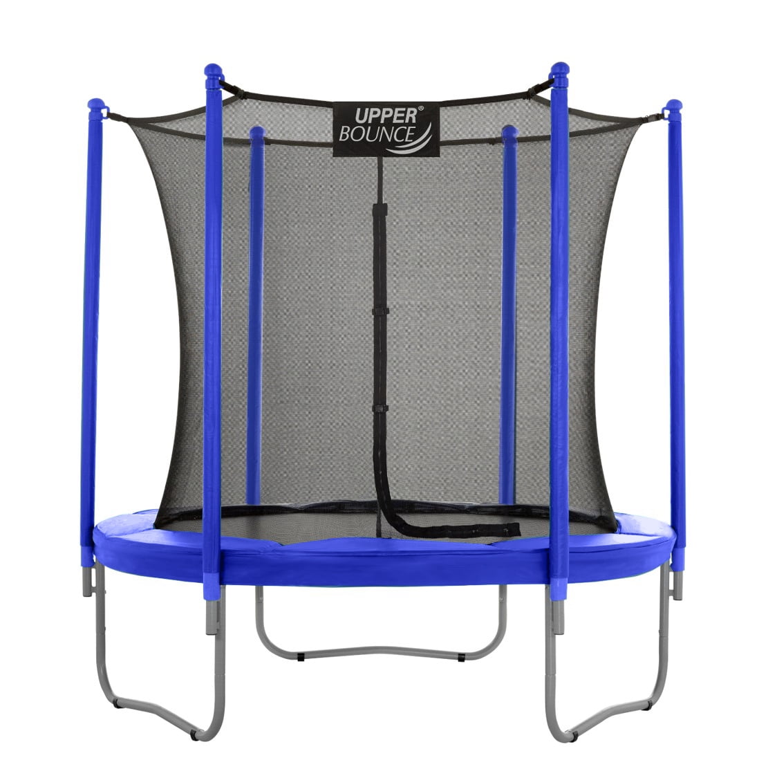 Machrus Upper Bounce 7.5 FT Round Trampoline Set with Safety Enclosure System - Backyard Trampoline - Outdoor Trampoline for Kids - Adults
