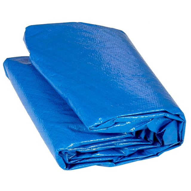 Machrus Upper Bounce 7.5ft Round Trampoline Weather Cover - Weather-Resistant Trampoline Protective Cover - Blue
