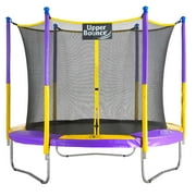 Machrus Upper Bounce 9 FT Round Trampoline Set with Safety Enclosure System -Backyard Trampoline - Outdoor Trampoline for Kids - Adults