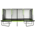 thumbnail image 1 of Machrus Upper Bounce - Mega 10' X 17' Gymnastics Style, Rectangular Trampoline Set with Premium Top-Ring Enclosure System - Green/Black, 1 of 6