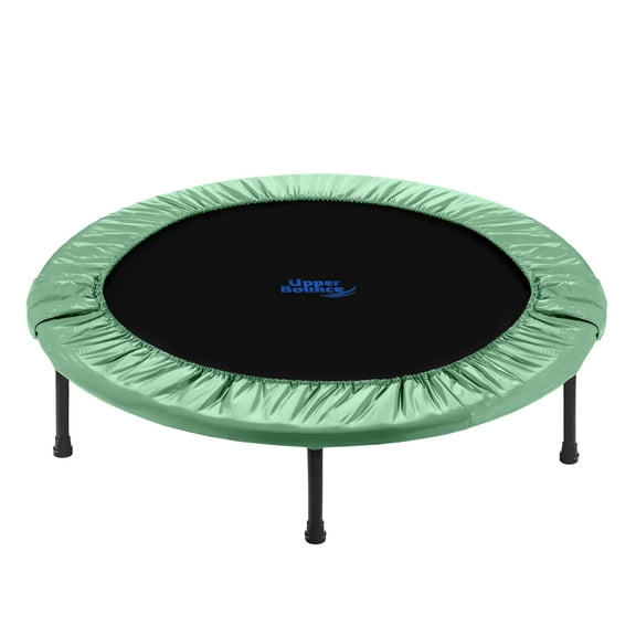 Machrus Upper Bounce Mini Trampoline for Adults - 36" Rebounder Exercise Fitness Kids Trampoline - Small Rebounder Trampoline with Durable Jumping Mat, Portable & Foldable Workout Trampoline