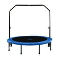 thumbnail image 1 of Machrus Upper Bounce Mini Trampoline for Adults- Rebounder Exercise Fitness Indoor/Outdoor Trampoline- Small Foldable Trampoline for Kids with Adjustable Bar and Safety Padding, 1 of 6