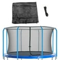 thumbnail image 1 of Machrus Upper Bounce Net - Trampoline Safety Net Fits 17 ft Round Trampolines using 8 Curved Poles - Breathable UV and Weather-Resistant Net Replacement for Top Ring Frame - Black, 1 of 3