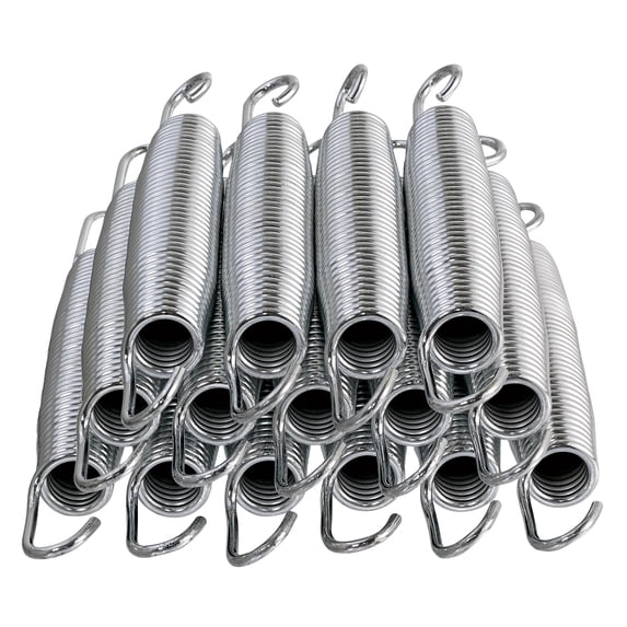 Machrus Upper Bounce Premium Quality Trampoline Springs - 5.5 Inch Heavy-Duty Galvanized Steel Trampoline Springs - Stainless Steel Trampoline Springs - Set of 15