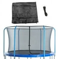 thumbnail image 1 of Upper Bounce Trampoline Net - Trampoline Safety Net Fits 12 ft Round Trampolines using 6 Curved (Bent) Poles - Breathable UV and Weather-Resistant Net Replacement for Top Ring Frame - Black, 1 of 4