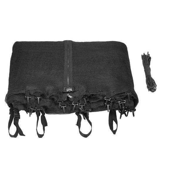 Machrus Upper Bounce Trampoline Net - Trampoline Safety Net Fits 13 x 13 ft Square Trampolines using 4 Arches - Breathable UV and Weather-Resistant Trampoline Net Replacement with Top Sleeves
