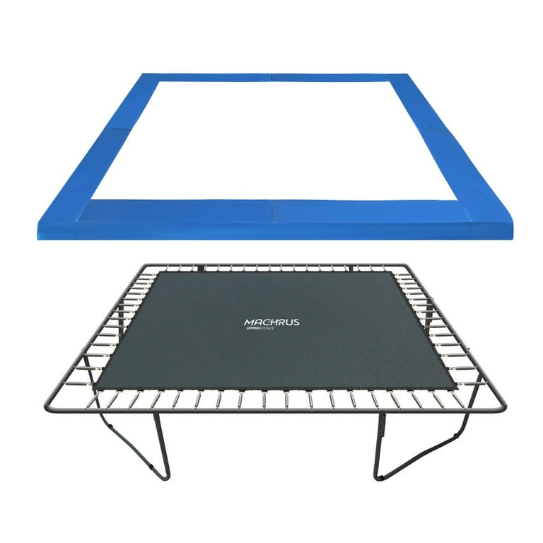 Upper bounce trampoline mat top