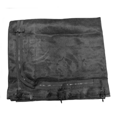 Machrus Upper Bounce Trampoline Safety Enclosure Net; Fits 12 FT Round Frame; Using 6 Poles (or 3 Arches) - Adjustable Straps- Net Only