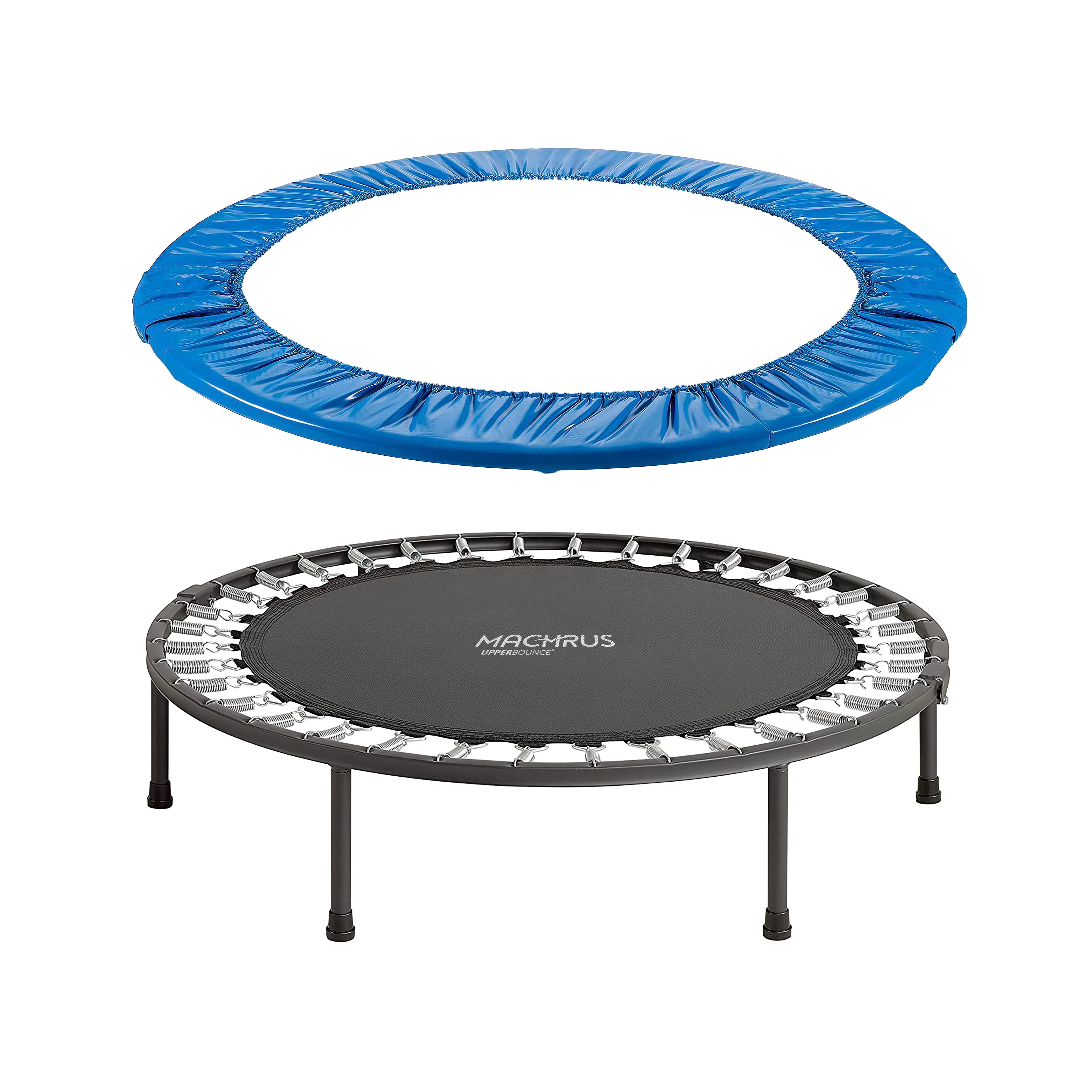 Machrus Upper Bounce Trampoline Spring Cover - Replacement Safety Pad for trampolines Fit's 40" Foldable Round Mini Rebounder Trampoline with 6 Legs - Blue