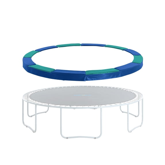Upper Bounce Trampoline Super Spring Cover - Safety Pad, Fits 15 FT Round Trampoline Frame - Blue/Green