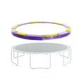 thumbnail image 1 of Machrus Upper Bounce Trampoline Super Spring Cover - Safety Pad, Fits 9 FT Round Trampoline Frame - Purple/Yellow, 1 of 5
