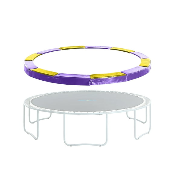 Upper Bounce Trampoline Super Spring Cover - Safety Pad, Fits 9 FT Round Trampoline Frame - Purple/Yellow
