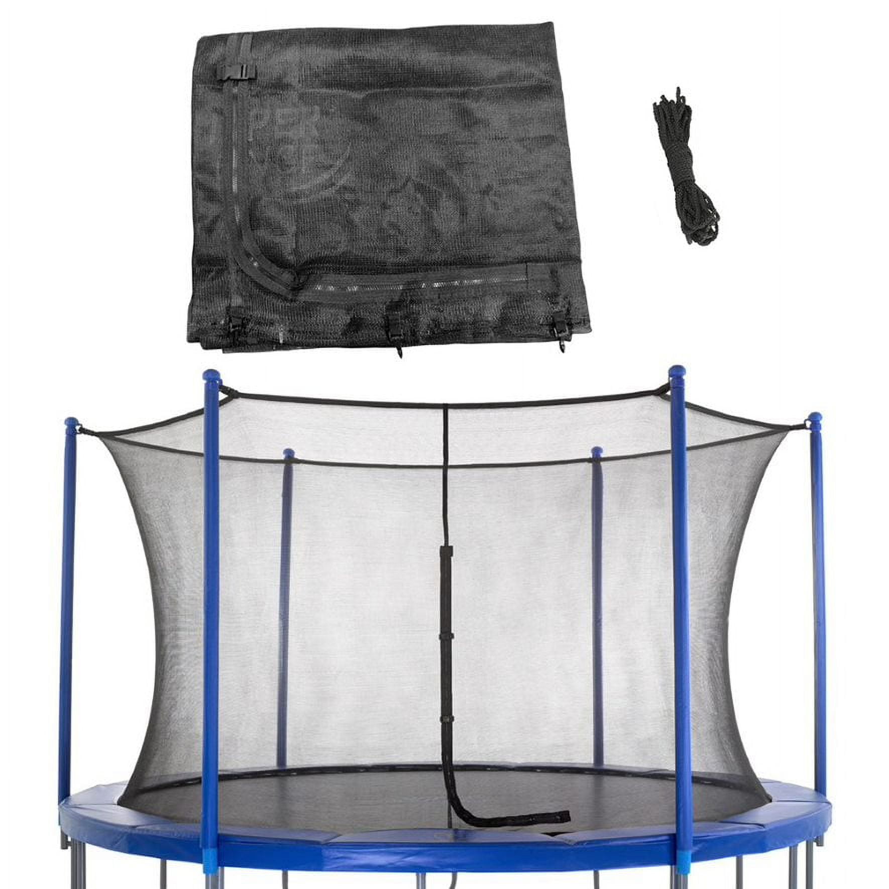 Machrus Upper Bounce Universal Trampolines Safety Net Fits 8 ft Round Trampoline Frame - Trampoline Replacement Net - Compatible with Most Trampoline Brands