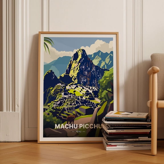 Machu Picchu Andes Mountain Wall Decor