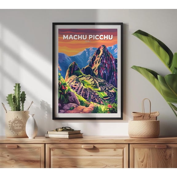 Machu Picchu Inca Trail Peru Wall Decor Unframed Paper Print