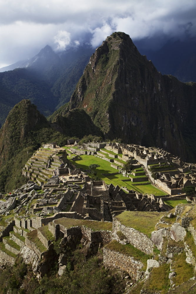 Machu Picchu Peru Canvas Art - Carl Bruemmer Design Pics (24 x 38)
