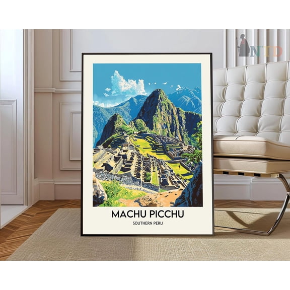 Machu Picchu Peru Travel Poster Wall Art Print Unframed Paper Print
