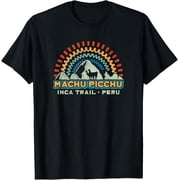 Machu Picchu Retro Llama | Cuzco Peru | Vintage Inca Trail T-Shirt