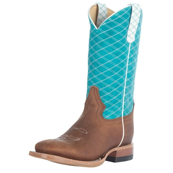 Macie Bean Boys Macie Bean Girls Pecan Barking Iron Turquoise Boot 11 Tan