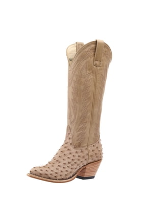 Womens Women`s Macie Bean TH  Vintage FQ Ostrich Vamp 15" Latte Veranda Boot 9 B Tan