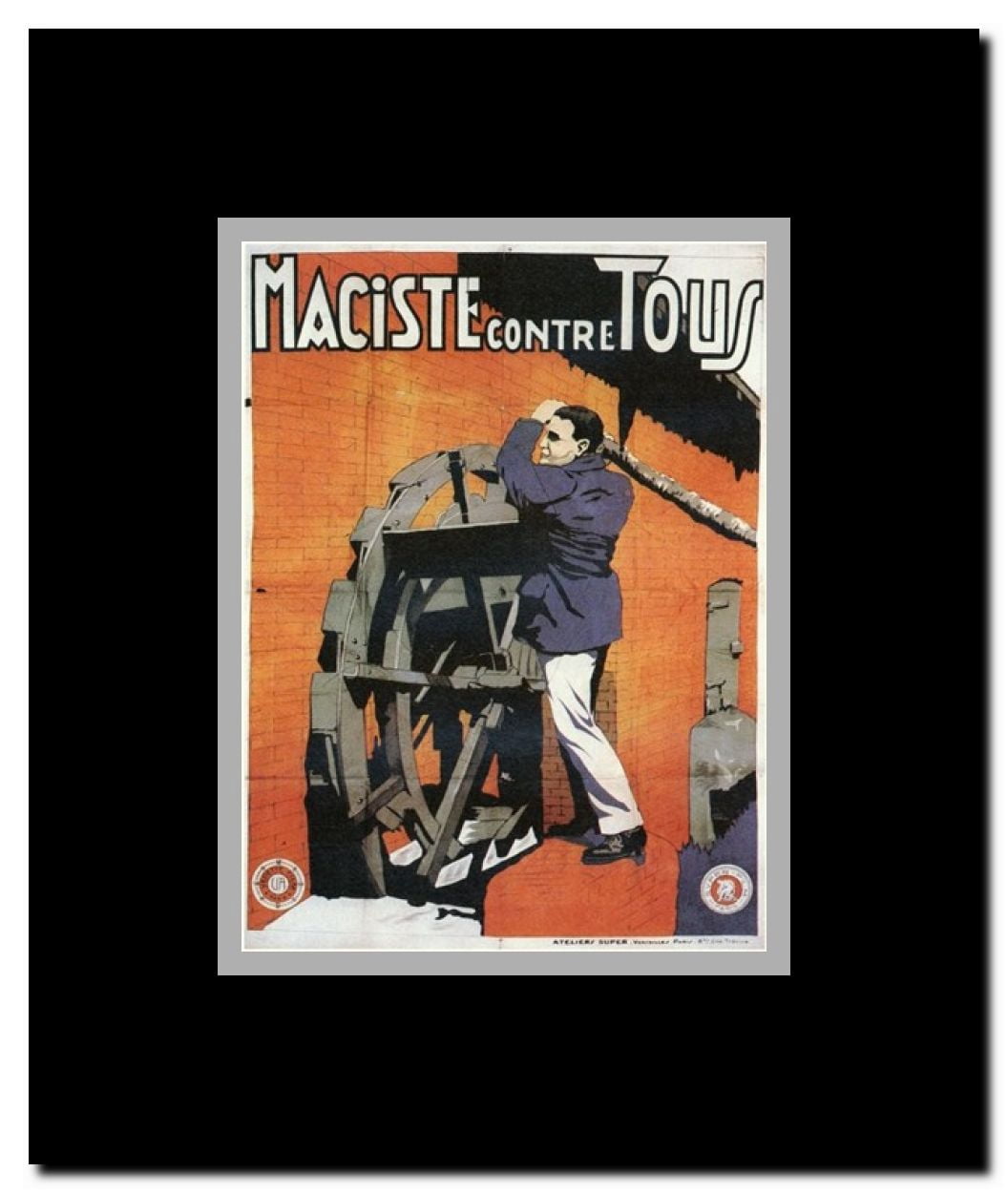 Maciste Contre Tous Framed Movie Poster