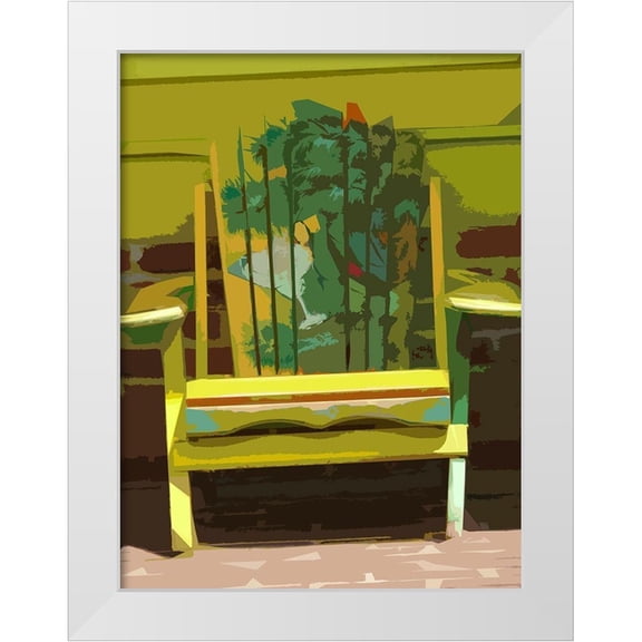 Mack 12x14 White Modern Wood Framed Museum Art Print Titled - Key West Idirondack II