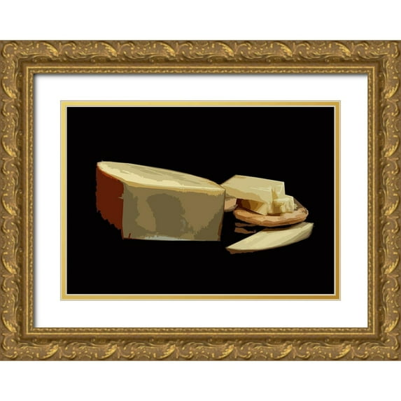 Mack 18x14 Gold Ornate Wood Framed with Double Matting Museum Art Print Titled - And Cheese I