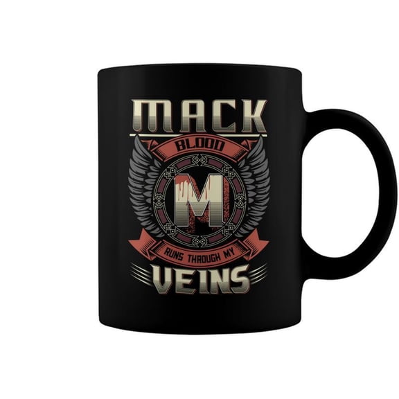 Mack Blood Run Through My Veins Name Coffee Mugs