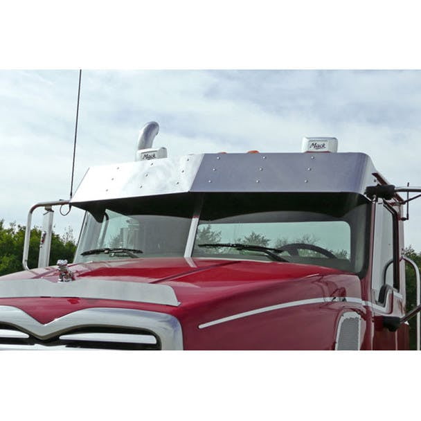 TRUX MACK 13 Sun Visor: Stainless Steel