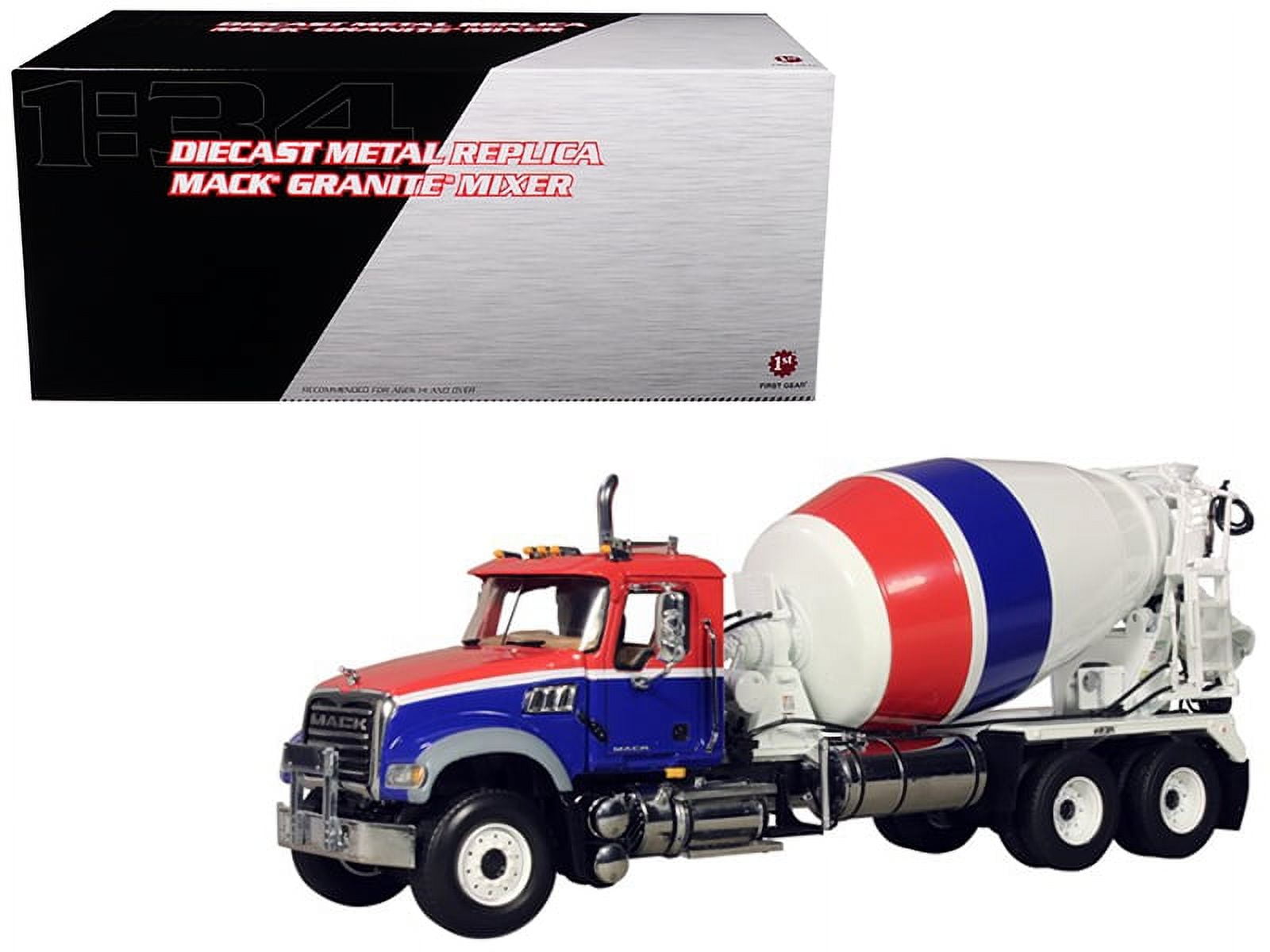 Mack Granite MP Concrete Mixer 1/34 Diecast Car Model by First Gear ...