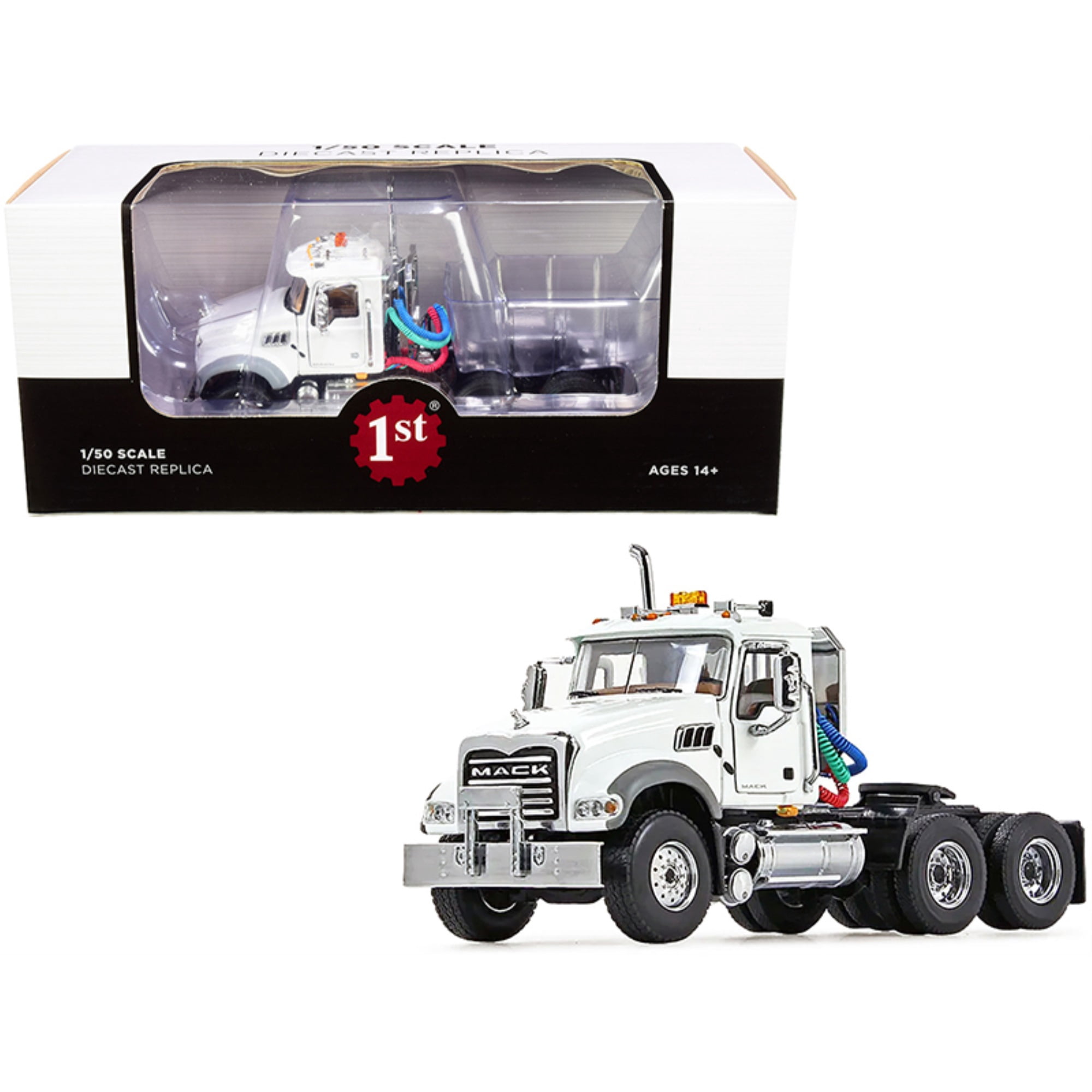 FIRST GEAR MACK GRANITE MP 1/50スケール Mack Granite MP Engine Series Truck Tractor White Zambia | Ubuy