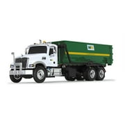 Mack Granite MP Garbage Truck w/Tub-Style Roll-Off Container Waste Management White & Green 1/87 HO Diecast Model by First Gear