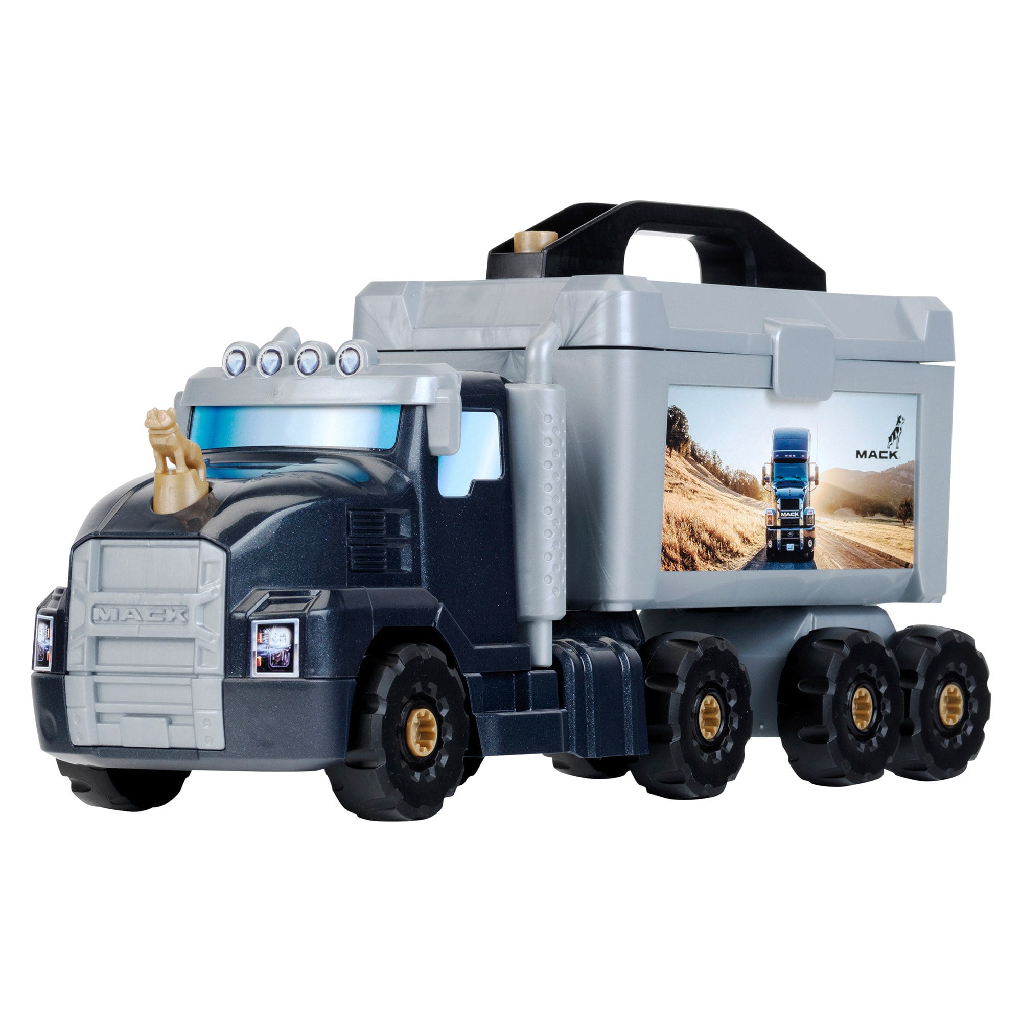 Mack トラック　常用玩具 Mack: Tool Truck 4-In-1 Set - Theo Klein, 89 Piece Assembly