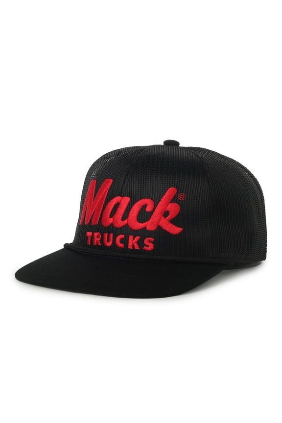 Trucks Logo Unstructured Hat, Black, High Crown Snapback
