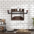 thumbnail image 1 of Mack Wood Reclaimed Oak Decorative Wall Rack with 4-Hook, 1 of 16