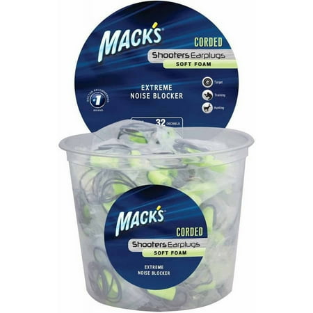 Mack's Corded Foam, 100-Pair Tub