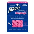 thumbnail image 1 of Mack's Dreamgirl Soft Foam Earplugs, 5 Pair, Pink - Small Ear Plugs for Sleeping, Snoring, Studying, Loud Events, Traveling & Concerts, 1 of 7