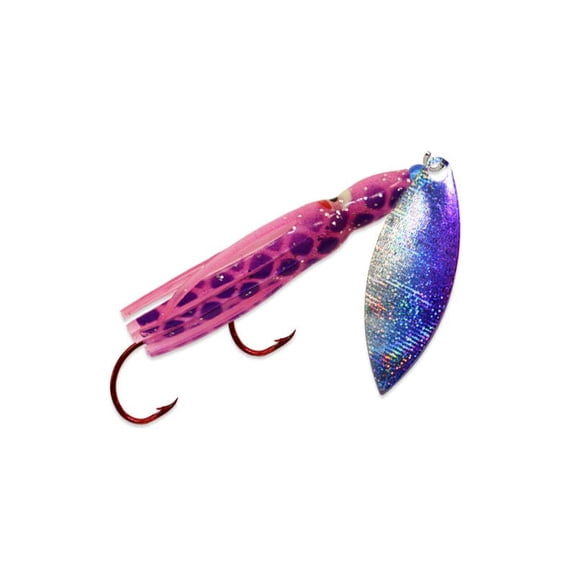 Mack's Lure 40534 Pee Wee Spinner Hoochie Purple Fever
