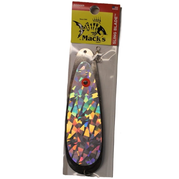 Mack's Lure Sling Blade Shattered Eye Nickel Silver 6"