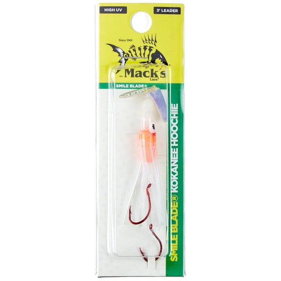 Mack's Lure 59997 Smile Blade Kokanee Hoochie UV Glow Burst